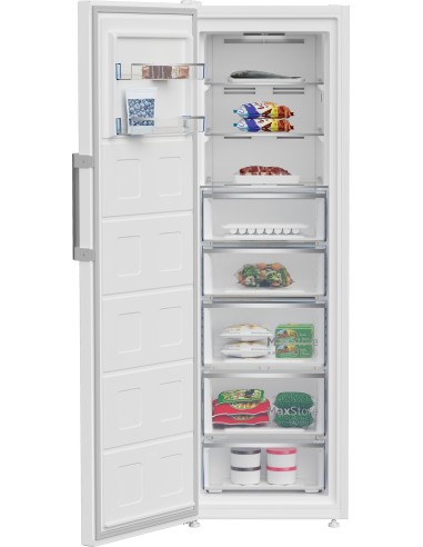 Beko B5RMFNE314W  Congelatore Verticale Beyond, Total No-Frost, 286 L, 59.5 cm