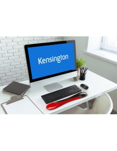 Kensington Poggiapolsi per tastiera sottile Duo Gel - Rosso 2