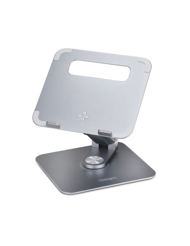 StarTech.com Supporto per PC portatile con base girevole a 360°, rialzo rotante per laptop da scrivania, altezza e inclinazione