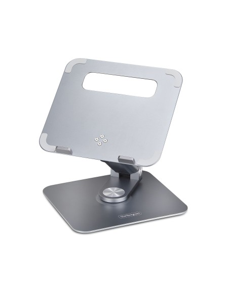 StarTech.com Supporto per PC portatile con base girevole a 360°, rialzo rotante per laptop da scrivania, altezza e inclinazione