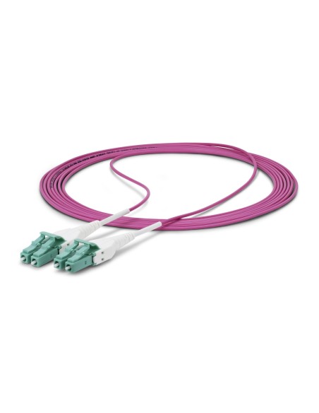 StarTech.com Cavo in fibra ottica multimodale da 15m LC a LC (UPC) OM4 Viola Erica, 50 125 µm, 40G 100G, LOMMF VCSEL, cavo in