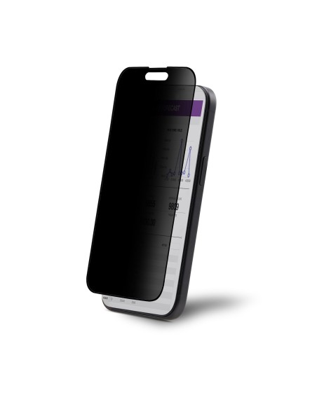 StarTech.com Filtro Privacy a 4 Posizioni per iPhone 15 Pro, Pellicola Protettiva adatta al Touch in Vetro Temperato con angolo