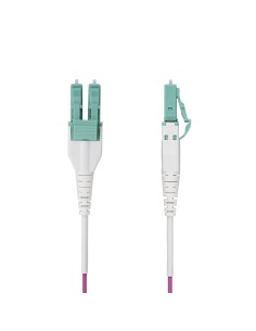 StarTech.com Cavo in fibra ottica multimodale da 1m LC a LC (UPC) OM4 Viola Erica, 50 125 µm, 40G 100G, LOMMF VCSEL, cavo in 2