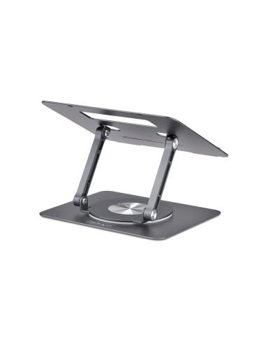 StarTech.com Supporto per PC portatile con rotazione a 360°, rialzo ergonomico da scrivania per laptop, rialzo con inclinazione