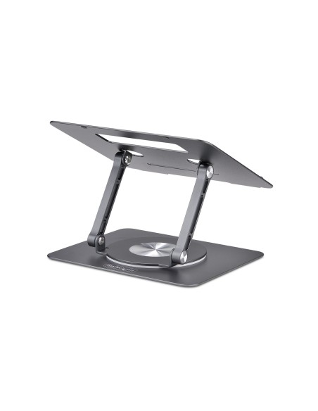 StarTech.com Supporto per PC portatile con rotazione a 360°, rialzo ergonomico da scrivania per laptop, rialzo con inclinazione