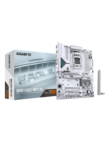 GIGABYTE B850 EAGLE WIFI7 ICE Scheda madre - CPU AMD Ryzen serie 9000, VRM digitale a 8+2+2 fasi, fino a 8200 MHz DDR5 (O.C.),