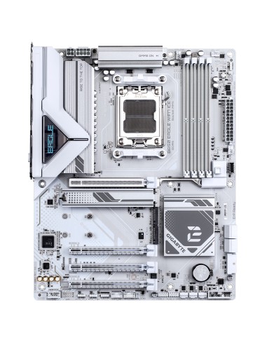 GIGABYTE B850 EAGLE WIFI7 ICE Scheda madre - CPU AMD Ryzen serie 9000, VRM digitale a 8+2+2 fasi, fino a 8200 MHz DDR5 (O.C.),
