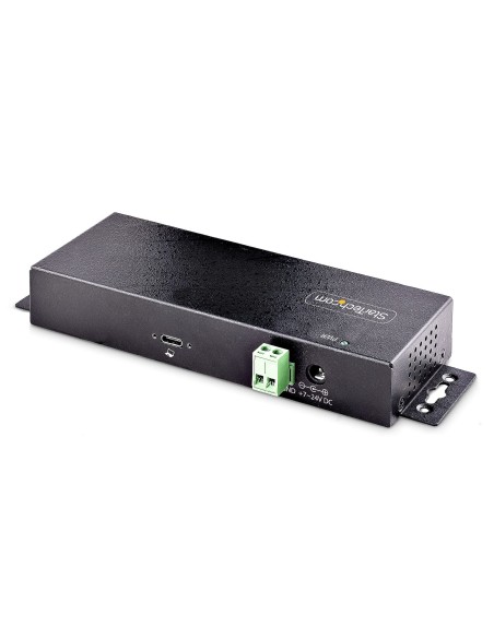 StarTech.com Hub USB a 7 porte industriale da 10 Gbps con alimentatore, in metallo, montabile, 5 porte USB-A e 2 porte USB-C