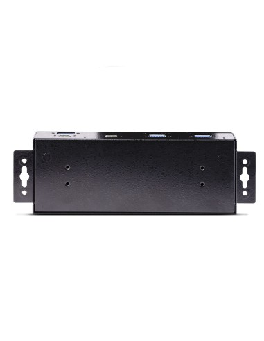 StarTech.com Hub USB a 7 porte industriale da 10 Gbps con alimentatore, in metallo, montabile, 5 porte USB-A e 2 porte USB-C