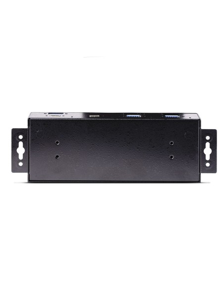 StarTech.com Hub USB a 7 porte industriale da 10 Gbps con alimentatore, in metallo, montabile, 5 porte USB-A e 2 porte USB-C