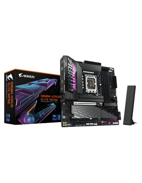 GIGABYTE B860M AORUS ELITE WIFI6E Scheda madre - CPU Intel Core Ultra, VRM a 12+1+2+1 fasi, fino a 9200MHz DDR5, 1xPCIe 5.0 +
