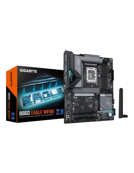 GIGABYTE B860 EAGLE WIFI6E Scheda madre - CPU Intel Core Ultra, VRM a 12+1+2+1 fasi, fino a 9066MHz DDR5, 1xPCIe 5.0 + 2xPCIe