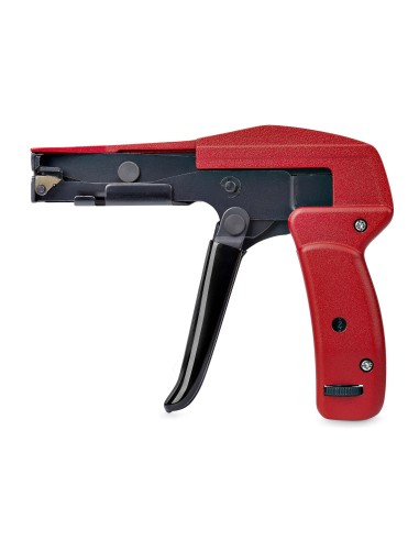 StarTech.com Pistola per fascette in nylon, strumento per l'installazione serraggio e il taglio di fascette per cavi, pinza per