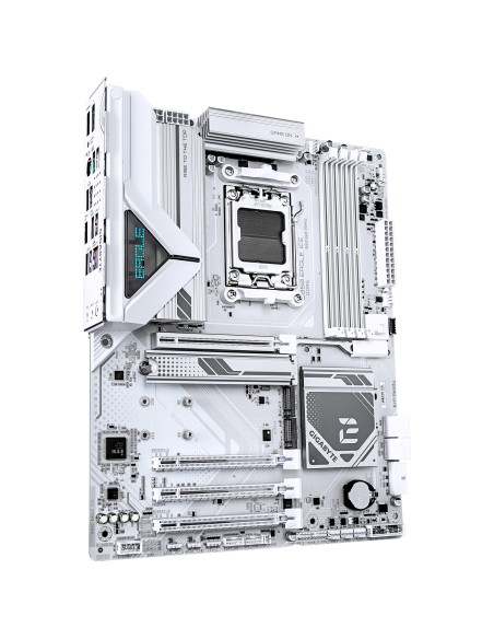 GIGABYTE B850 EAGLE ICE Scheda Madre – CPU AMD Ryzen serie 9000, VRM digitale a 8+2+2 fasi, fino a 8200 MHz DDR5 (O.C), 1 x M.2