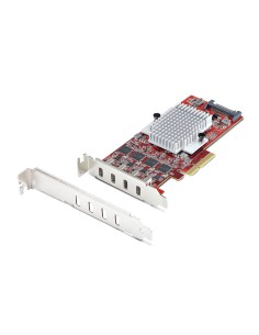 StarTech.com Scheda PCIe USB-C a 4 Porte, USB 3.2 10Gbps, Scheda di Espansione PCI Express USB Type-C con 4 Controller USB