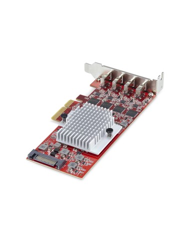 StarTech.com Scheda PCIe USB-C a 4 Porte, USB 3.2 10Gbps, Scheda di Espansione PCI Express USB Type-C con 4 Controller USB