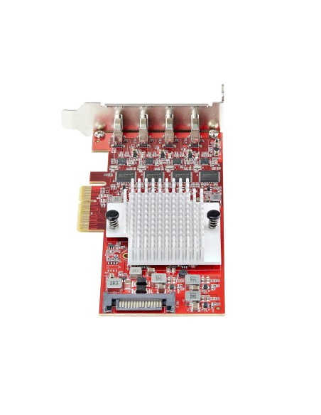 StarTech.com Scheda PCIe USB-C a 4 Porte, USB 3.2 10Gbps, Scheda di Espansione PCI Express USB Type-C con 4 Controller USB