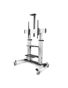 StarTech.com Carrello supporto TV mobile su ruote per schermi piatti da 60-100" e fino a 100 kg, regolazione dell'altezza