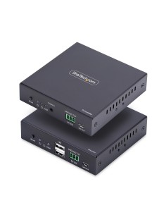 StarTech.com KVM Extender HDMI su Rete IP, Kit Trasmettitore e Ricevitore HDMI 4K 60Hz e USB su Ethernet Cat6, AVoIP, non