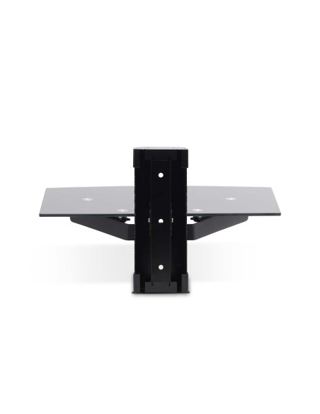 StarTech.com Mensola da Parete in Vetro Temperato per Apparecchiature A V - Ripiano liscio sotto sopra TV Monitor regolabile in