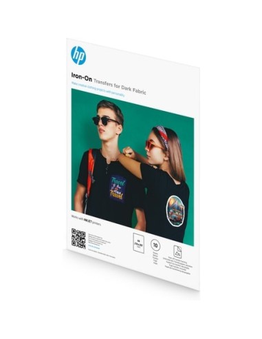 HP Carta per trasferimenti a caldo su tessuti scuri, A4 (210 x 297 mm), 10 fogli