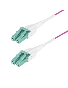 StarTech.com Cavo in fibra ottica multimodale da 2m LC a LC (UPC) OM4 Viola Erica, 50 125 µm, 40G 100G, LOMMF VCSEL, cavo in