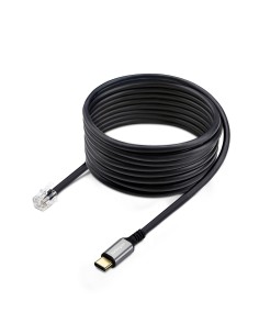 StarTech.com Adattatore da USB-C a RJ9 da 1,8m per telefono fisso o cuffie con cavo wireless, utilizza l'hardware della linea