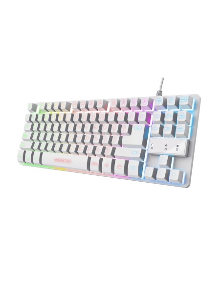 Trust GXT 833W Thado tastiera Gaming USB Olandese Bianco