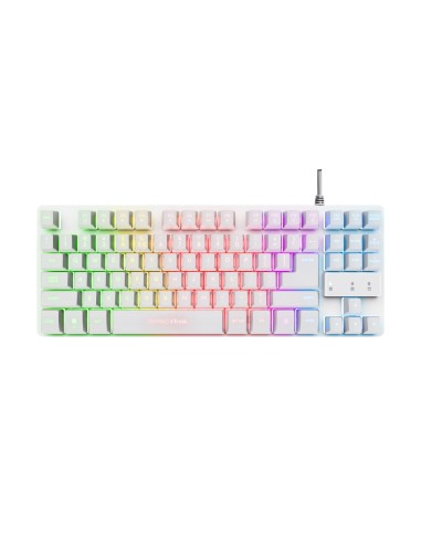 Trust GXT 833W Thado tastiera Gaming USB Olandese Bianco