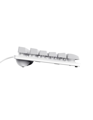 Trust GXT 833W Thado tastiera Gaming USB Olandese Bianco