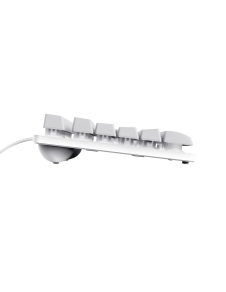 Trust GXT 833W Thado tastiera Gaming USB Olandese Bianco