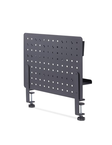StarTech.com Pannello forato portautensili in acciaio con accessori, 42x32 cm, portaoggetti da scrivania, pannello forato da