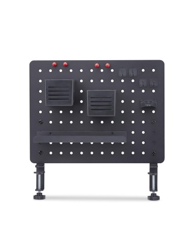 StarTech.com Pannello forato portautensili in acciaio con accessori, 42x32 cm, portaoggetti da scrivania, pannello forato da