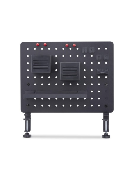 StarTech.com Pannello forato portautensili in acciaio con accessori, 42x32 cm, portaoggetti da scrivania, pannello forato da