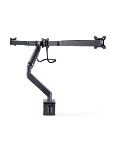 StarTech.com Supporto per 3 monitor da 27" a barra trasversale, VESA 75x75 100x100, regolazioni senza attrezzi, morsetto a 2
