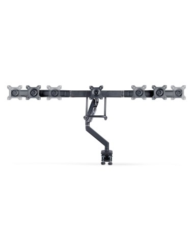 StarTech.com Supporto per 3 monitor da 27" a barra trasversale, VESA 75x75 100x100, regolazioni senza attrezzi, morsetto a