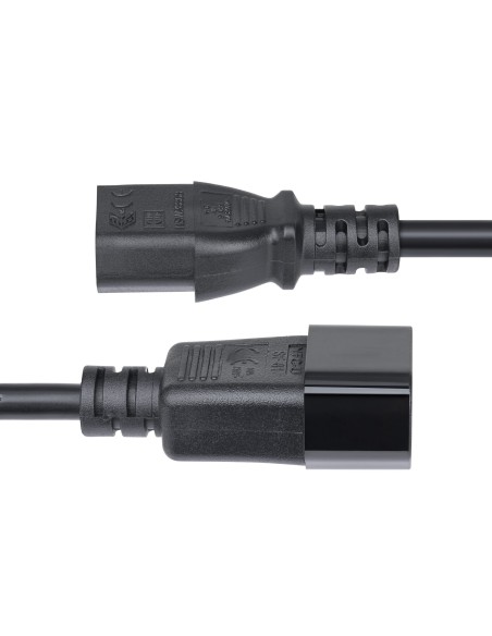 StarTech.com Cavo Prolunga di Alimentazione da 4,5m, Cavo di Alimentazione da C14 a C13 per PDU, 10A 250V, 14AWG, Prolunga