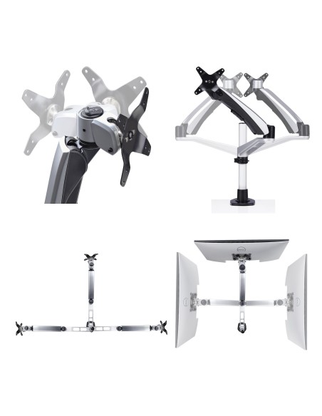 StarTech.com Supporto per monitor da scrivania per schermi ultrawide da 27“ 16 9 o 30” 21 9, VESA 75x75 100x100, regolazioni