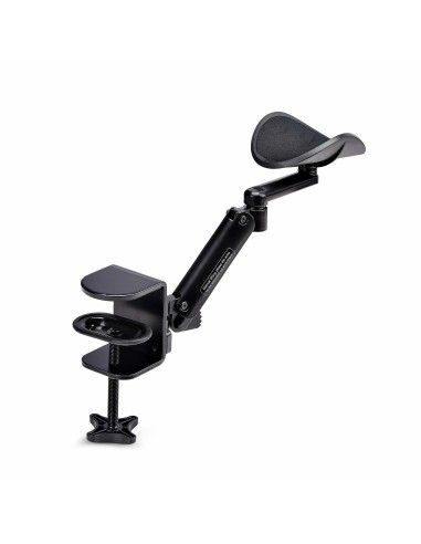 StarTech.com Bracciolo regolabile per scrivania, supporto ergonomico per braccio gomito, rotazione di 360 gradi, installazione
