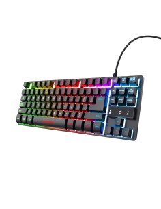 Trust GXT 833 Thado tastiera Gaming USB Olandese Nero, Argento
