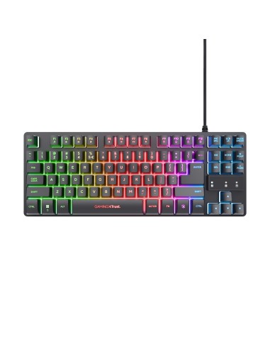 Trust GXT 833 Thado tastiera Gaming USB Olandese Nero, Argento