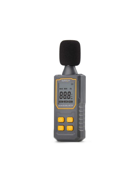 StarTech.com Fonometro Digitale Portatile, Misuratore di Rumore con Display LCD, Tester di Decibel con intervallo 30 130bBA per