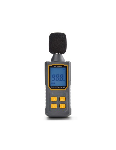 StarTech.com Fonometro Digitale Portatile, Misuratore di Rumore con Display LCD, Tester di Decibel con intervallo 30 130bBA per