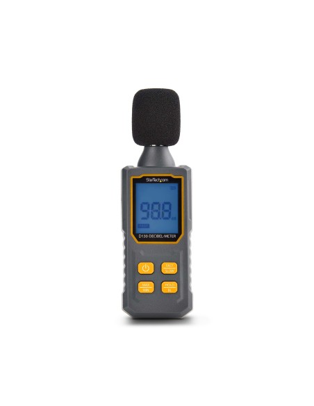 StarTech.com Fonometro Digitale Portatile, Misuratore di Rumore con Display LCD, Tester di Decibel con intervallo 30 130bBA per
