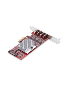 StarTech.com Scheda PCIe USB-C a 4 Porte, USB 3.2 10Gbps, Scheda di Espansione PCI Express USB Type-C con 4 Controller USB 2