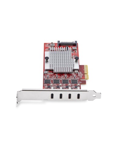 StarTech.com Scheda PCIe USB-C a 4 Porte, USB 3.2 10Gbps, Scheda di Espansione PCI Express USB Type-C con 4 Controller USB