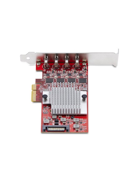 StarTech.com Scheda PCIe USB-C a 4 Porte, USB 3.2 10Gbps, Scheda di Espansione PCI Express USB Type-C con 4 Controller USB