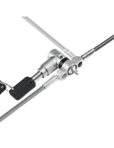 StarTech.com Cavo di sicurezza universale 3 in 1 per laptop da 2m, cavo antifurto resistente al taglio con chiave master,