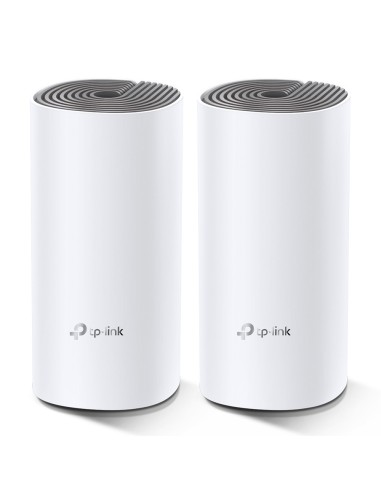 TP-Link Deco E4 (2-pack) Dual-band (2.4 GHz 5 GHz) Wi-Fi 5 (802.11ac) Bianco, Grigio Interno