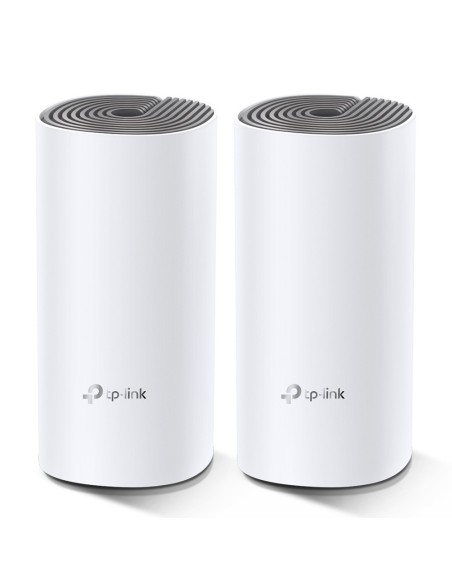 TP-Link Deco E4 (2-pack) Dual-band (2.4 GHz 5 GHz) Wi-Fi 5 (802.11ac) Bianco, Grigio Interno